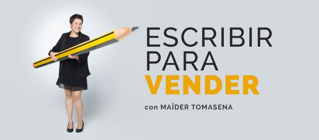 Banner Curso Escribir para Vender de Maider Tomasena