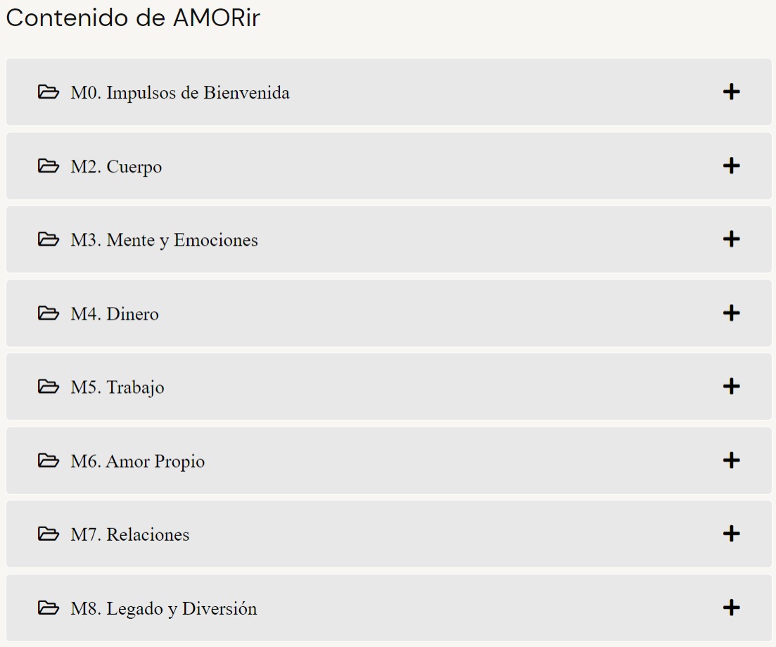 Contenido Programa AMORir – Diego Dreyfus