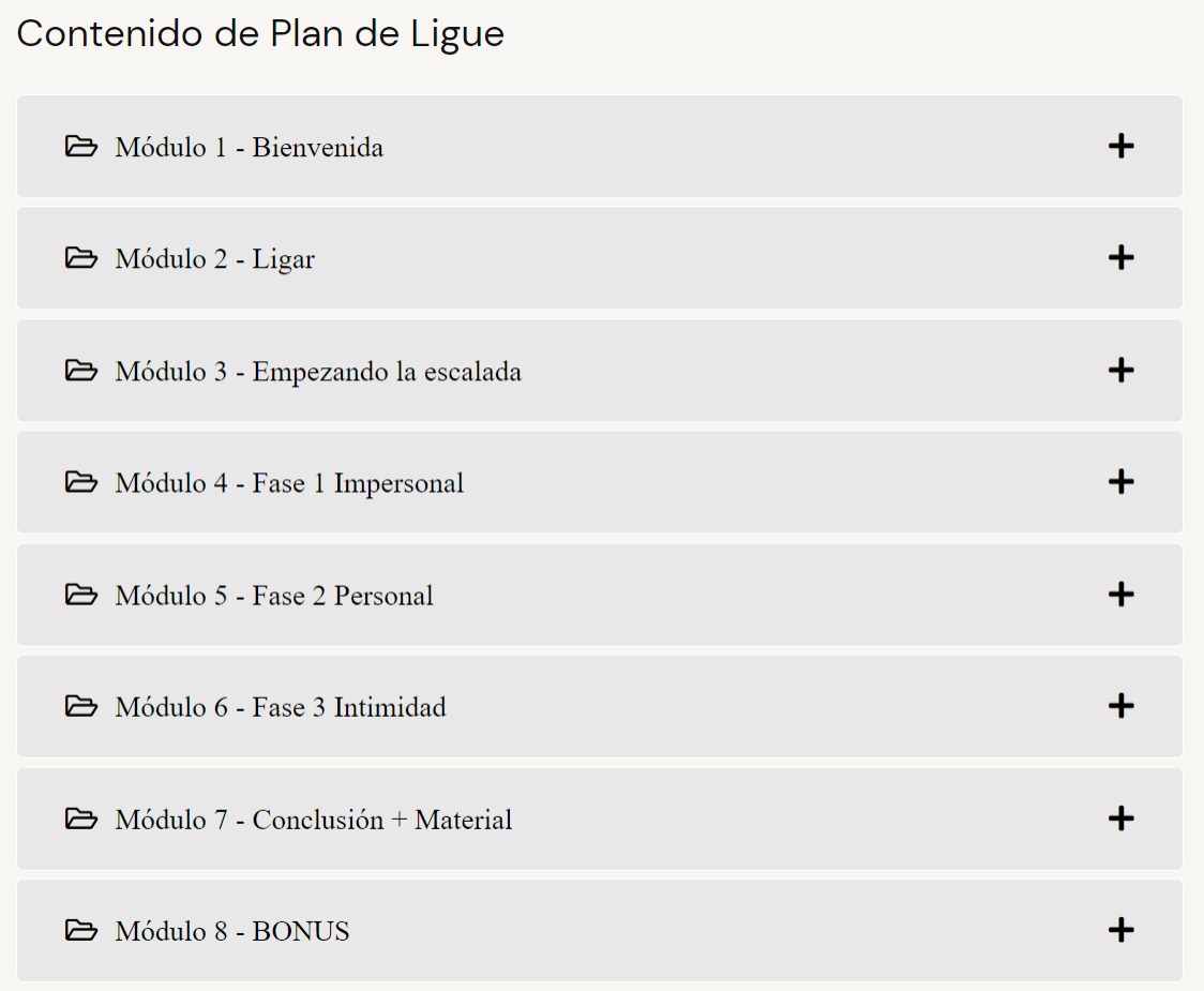 Contenido Curso Plan de Ligue – África Bos
