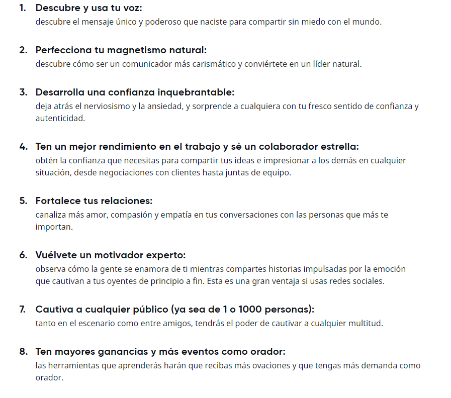 Que aprenderas MasterClass Expresa e Inspira – Lisa Nichols