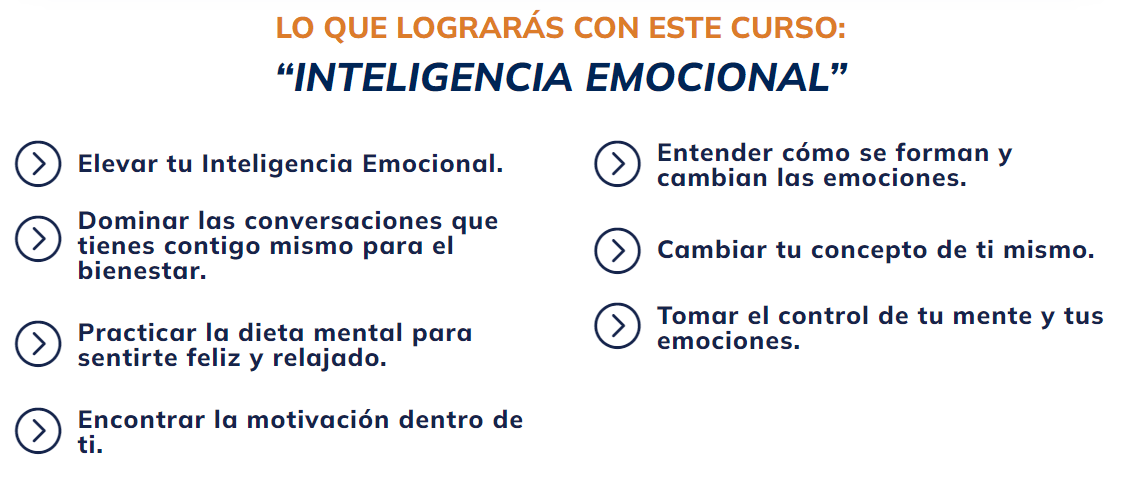 Que lograras Curso Inteligencia Emocional – Margarita Pasos