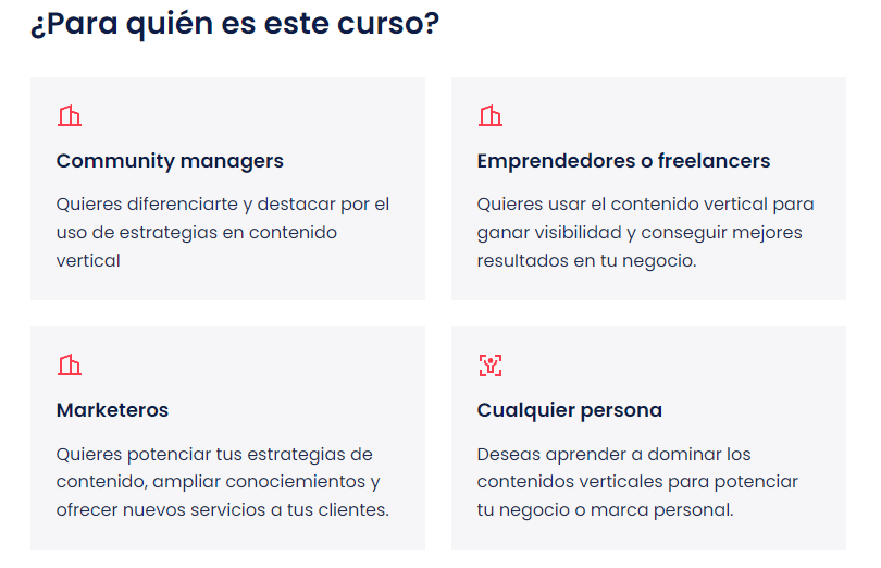 Para quien es WorkShop Contenido Vertical – Convierte MAS