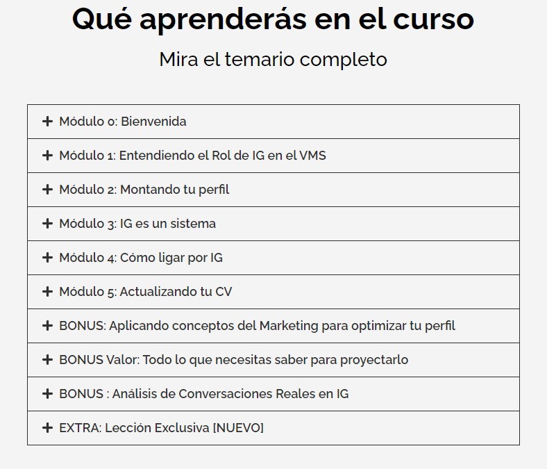 Que aprenderas Curso AlfaGram – Academy HombreAlfa.top