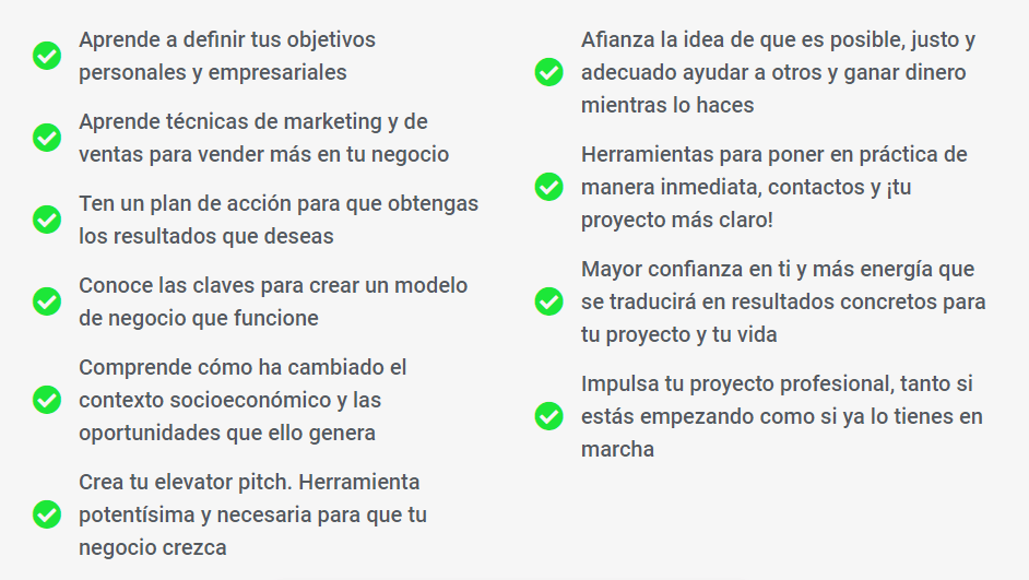 Que consigues Seminario Online Vivir sin Jefe – Sergio Fernández