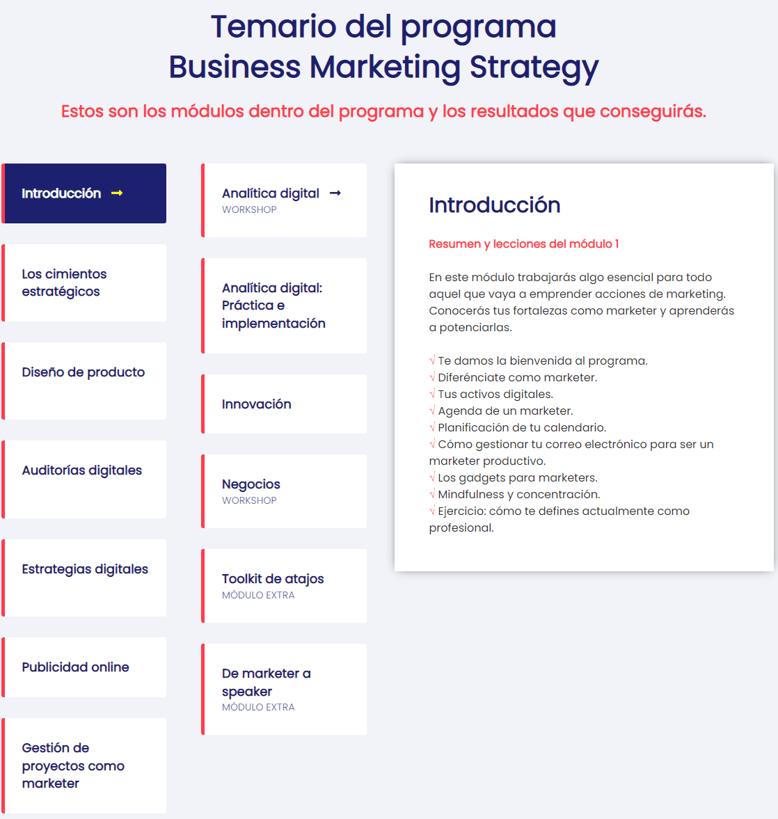 Temario Curso Business Marketing Strategy – BMS