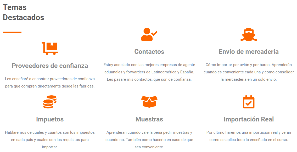 Temas destacados Curso Como Importar de China – Woker Web