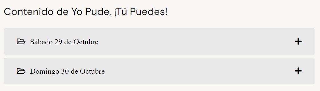 Contenido Evento Yo Pude Tu Puedes - Margarita Pasos