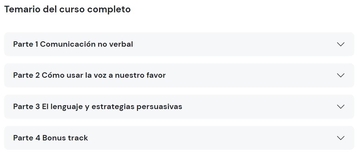 Temario Curso Oratoria El Arte de Hablar – Mai Pistiner