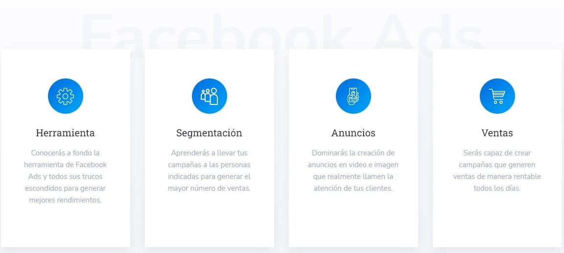Que aprenderas Curso en línea de Facebook e Instagram Ads 2023 – Juan Lombana