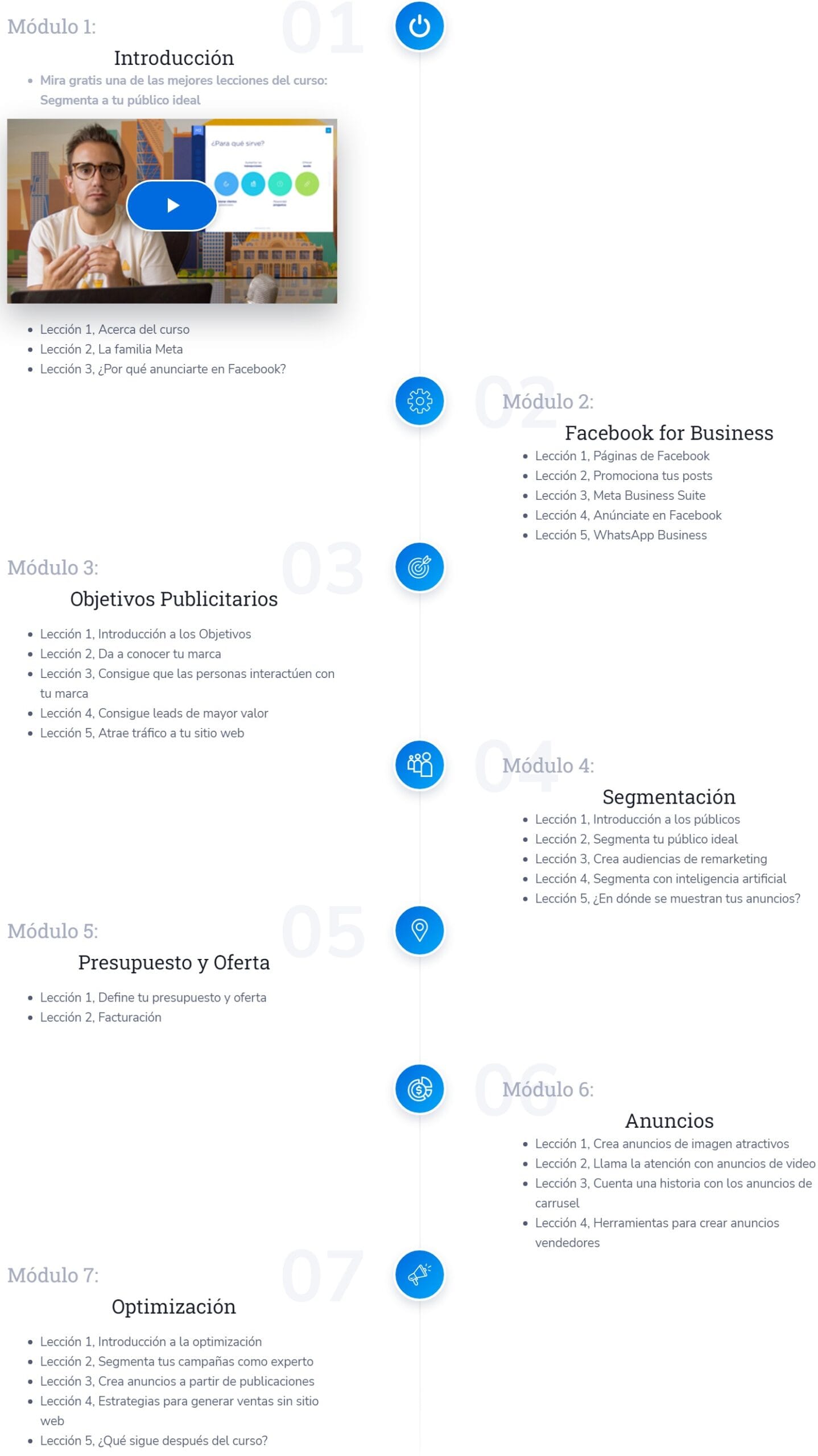 Temario Curso en línea de Facebook e Instagram Ads 2023 – Juan Lombana