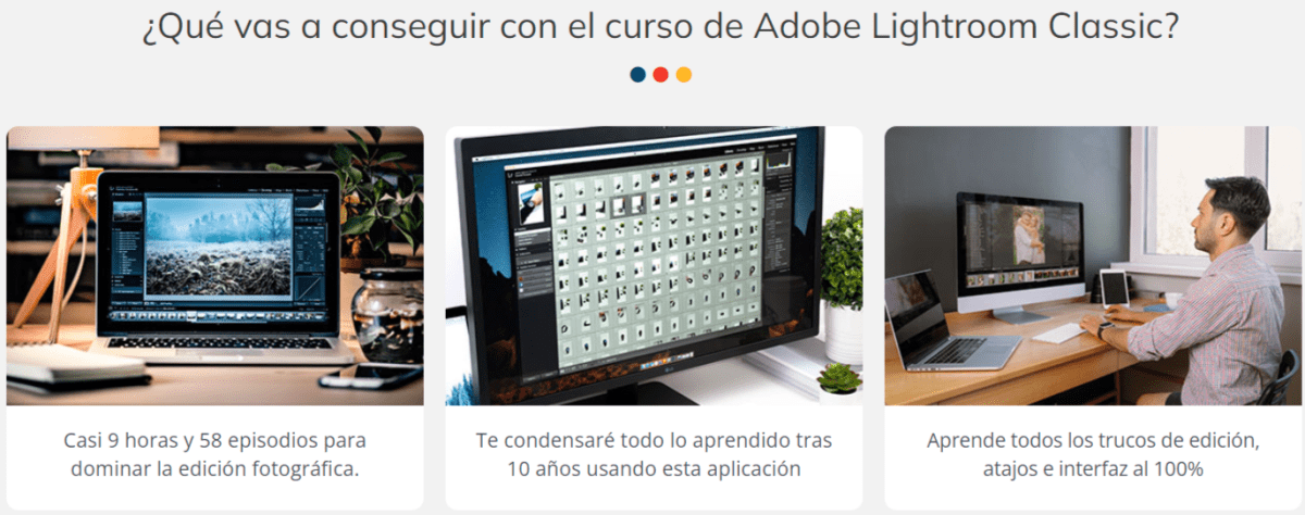 Que vas a consegir Curso definitivo de Adobe Lightroom Classic