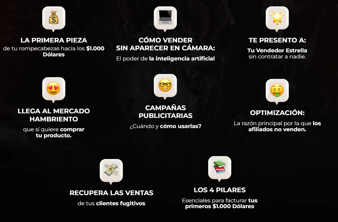 Que aprenderás en 8 días Reto tus primeros $1000 dólares Daniel José Zárate