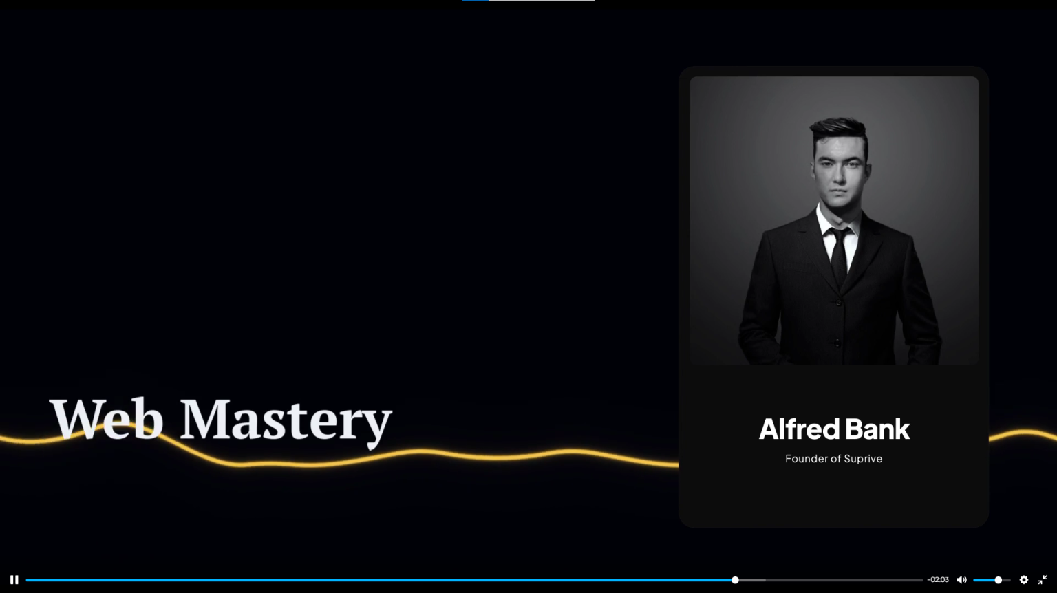 Curso Suprive Web Mastery 2.0 de Alfred Bank