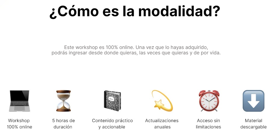 Modalidad Curso Aprende a gestionar tu tiempo – Sofía Contreras