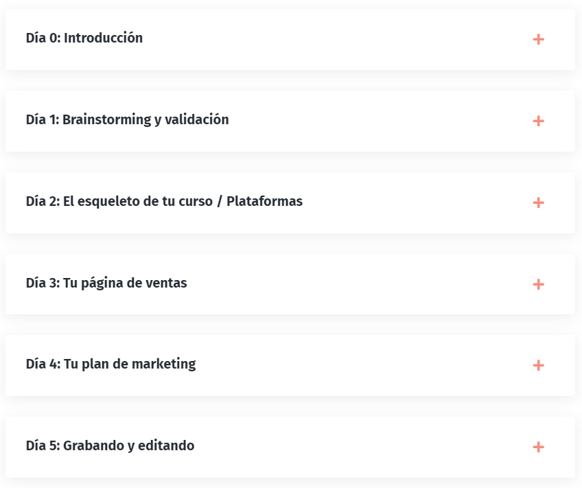 Contenido Desafío Crea tu Curso – La Brandista